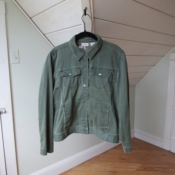 Erika Olive Green Jacket Womens Small - Picture 10 of 10